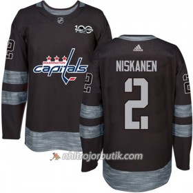 Män Ishockey Washington Capitals Tröja Matt Niskanen 2 1917-2017 100th Anniversary Adidas Svart Authentic